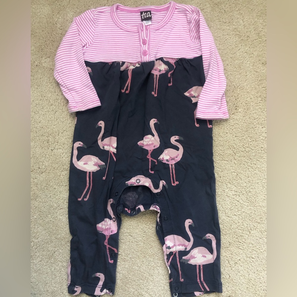 Tea collection long sleeved romper 9-12m